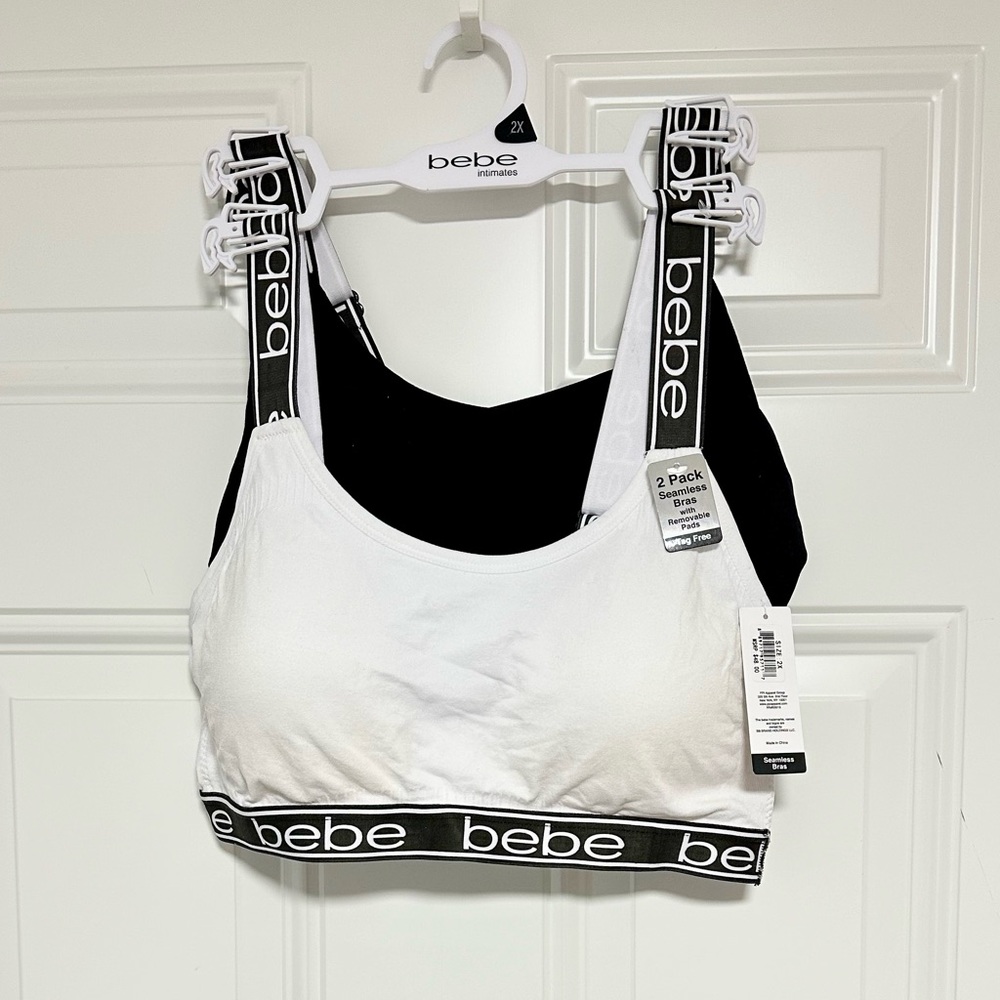 Bebe - 2 Pack Seamless Bras With removable Pads ( Tag Free)
